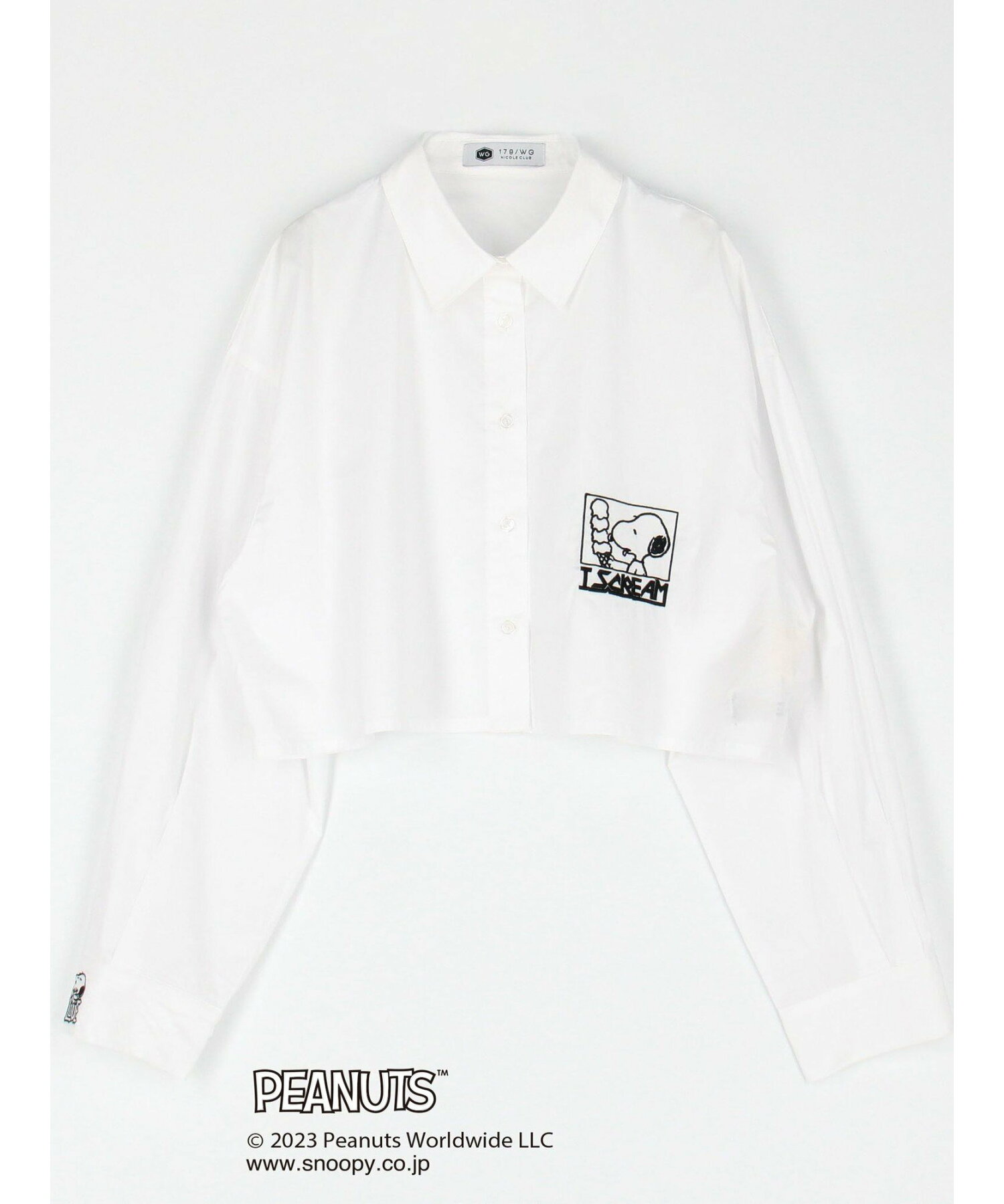 【PEANUTS】スヌーピーイラストシャツ